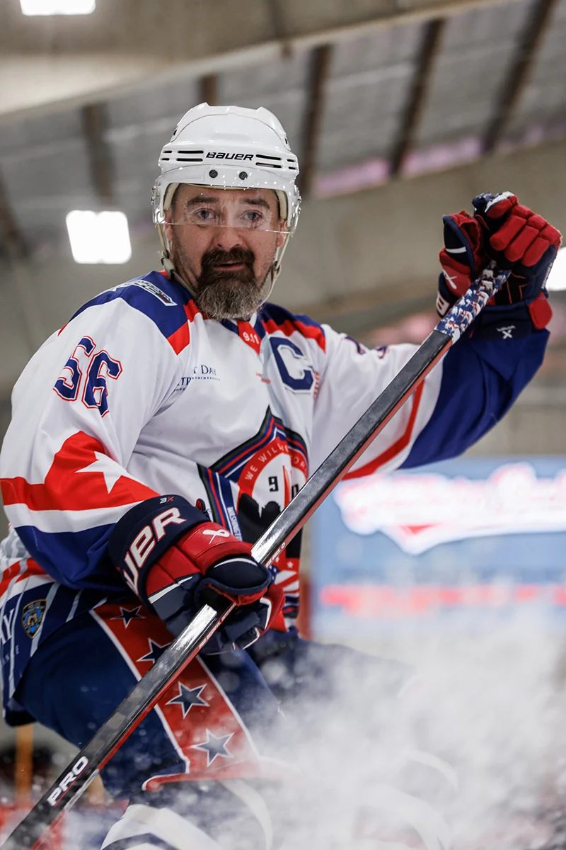 Hockey game coverage by Rose Rock Productions